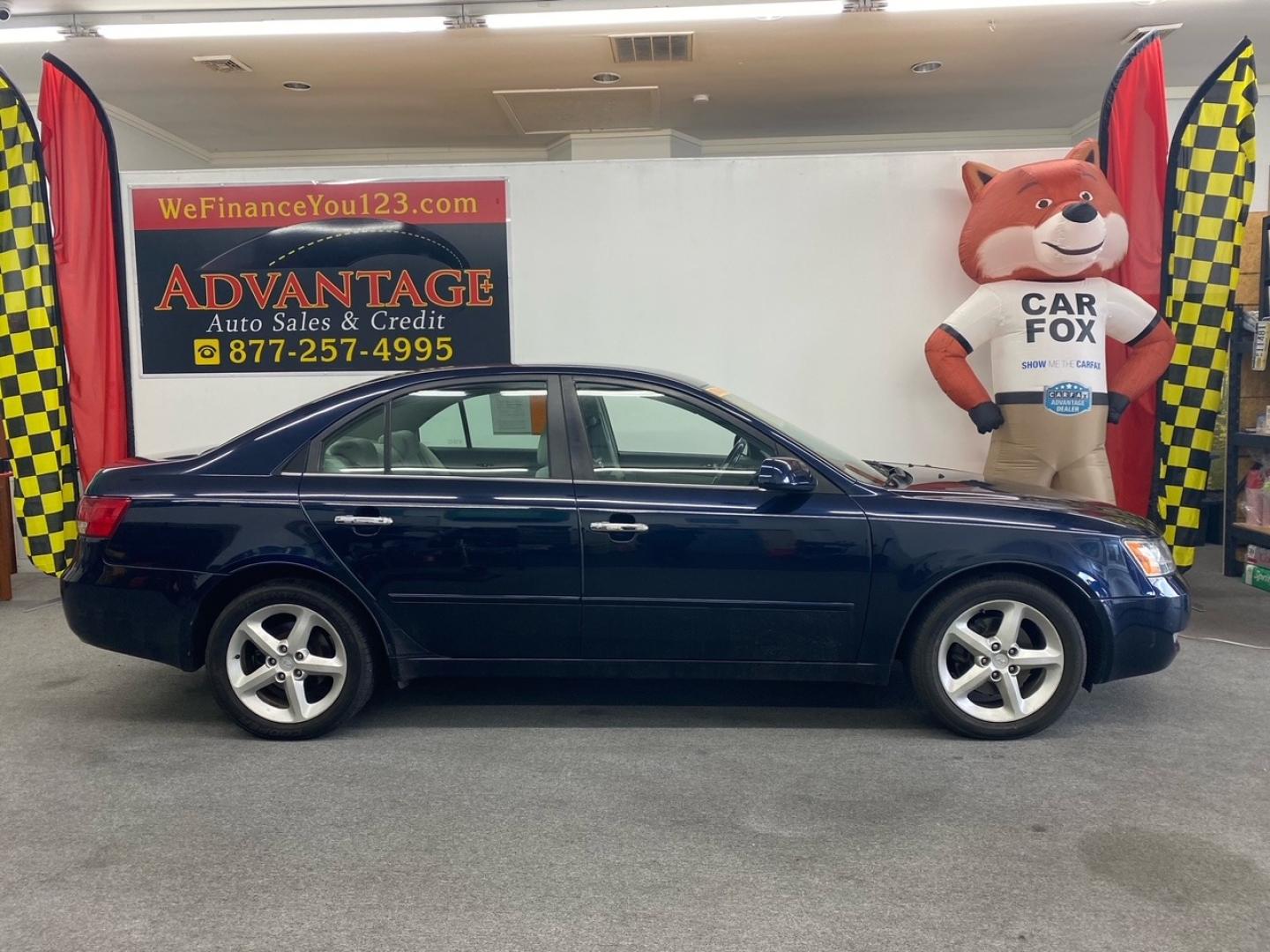 2007 BLUE /white Hyundai Sonata (5NPEU46F37H) , located at 533 S West End Blvd., Quakertown, PA, 18951, (877) 257-4995, 40.343994, -75.303604 - Photo#0